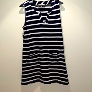 Philosophy blue and white nautical mini dress. Size large